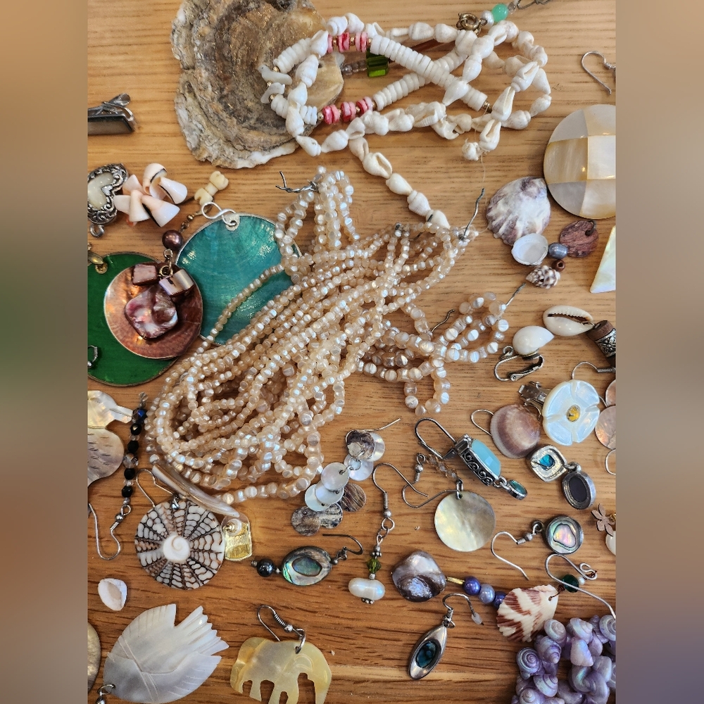 Assorted Shell and Bead Jewelry Collection - Picture 8 of 10